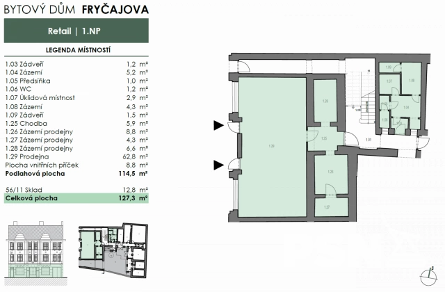 Retailová jednotka - 6/12