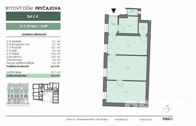 Bytová jednotka č. 8 - 10/18